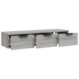 Wall Cabinet Grey Sonoma 102x30x20 cm Engineered Wood 817097