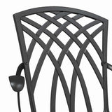 Garden Chair 2 pcs Black 53 x 51 x 88.5cm Aluminium 42002399