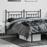 Metal Replace Headboard Black 160 cm 353572