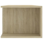 TV Cabinet with LED Lights Sonoma Oak 135x39x30 cm 804232