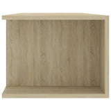 TV Cabinet with LED Lights Sonoma Oak 135x39x30 cm 804232