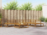 Outdoor Sofa Set Natural Solid Acacia Wood 3368137