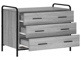 Drawer Cabinet Grey Sonoma 70 x 39.5 x 71 cm Engineered Wood 8013881