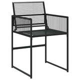 Garden Dining Set Black 3295036