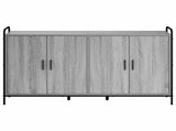 Sideboard Grey Sonoma 135 x 33 x 81 cm Engineered Wood 3434080