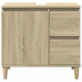 Bathroom Cabinet Sonoma Oak 65x33x60 cm Engineered Wood 847406