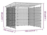 150780 Bicycle Shed 190x190x222 cm Steel Black