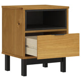 Bedside Cabinet "FLAM" 40x35x50 cm Solid Wood Pine 357812