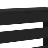 ZNTS Radiator Cover Black 104x20x82 cm Engineered Wood 852691