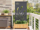 Garden Privacy Screen Anthracite 50 x 140 cm Cold-rolled steel 876275