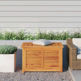 Garden Storage Box with Bag 90x50x58 cm Solid Wood Teak 363270