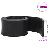 Rubber Edge for Snow Plow Black 180x15x2 cm 4103553