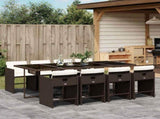 Garden Dining Set Brown, Cream White, Black 3211101