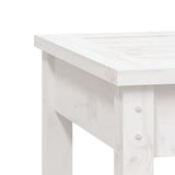 Garden Bench White Solid Pine Wood Small Garden Bench 823991