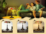 Tiffany-Style Rose and Butterfly Table Lamp - Multi T3398P425295