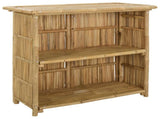 Outdoor Bar Table and Stools 3 pcs Natural Bamboo 3469658