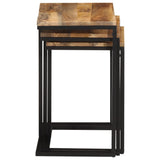 Nesting Tables 3 pcs Solid Wood Acacia 372724