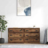 Sideboards 2 pcs Old Wood 70 x 35.5 x 67.5 cm Engineered Wood 3402653