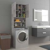 808426 Washing Machine Cabinet Concrete Grey 64x25,5x190 cm