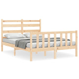 Bed Frame without Mattress 140x190 cm Solid Wood Pine 3192016
