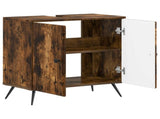 Bathroom Sink Cabinet BREDA Smoked Oak 59.5 x 31.5x 59 cm 897450