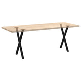 Dining Table Legs X-Shaped 2 pcs Black 57x cm Steel 4012912