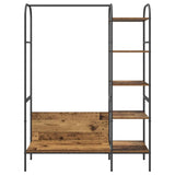 Clothes Rack with Shelf Brown 120 x 44 x 160 cm Engineered Wood 868449