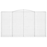 Arched Gabion Basket 400x50x220/240 cm Galvanised Iron 153541