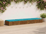 4-Piece Seat Cushions SOEST 4 pcs 100% Polyester Turquoise 944988