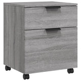 Mobile File Cabinet with Wheels Grey Sonoma 45x38x54 cm Engineered Wood 817136