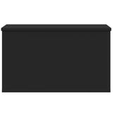 Storage Box Black 60x35x35 cm Engineered Wood 840675