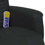 Swivel Massage Recliner Chair Black 71 x 90 x 105 cm 42018591