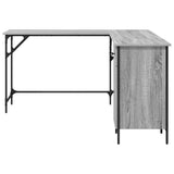 Desk Grey Sonoma 141x141x75 cm Engineered Wood 837600