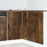 Kitchen Base Cabinet Lyon Smoked Oak Engineered Wood 854293