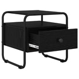 Bedside Cabinet Black Oak 40 x 39.5 x 40 cm Engineered Wood 8007671