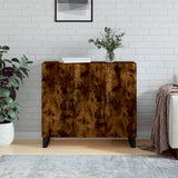 Sideboard Smoked Oak 90x34x80 cm Engineered Wood 828137