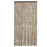 Insect Curtain Beige and Brown 100x220 cm Chenille 325450