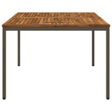 Garden Dinner Table Natural and Coffee 110 x 108.5 x 75 cm 901318