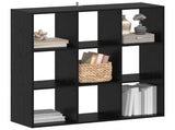 Bookcase Black Oak 102 x 32 x 102 cm 8009602