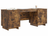 Desk Smoked Oak Engineered Wood 142.5 x 50 x 75 cm 3414572