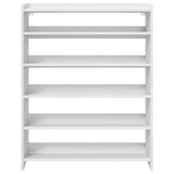 Shoe Rack White 80x25x100 cm Engineered Wood 859896