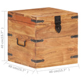 Chest 40x40x40 cm Solid Acacia Wood 289639
