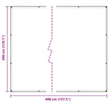 Plant Cover Transparent 3 x 4 m PVC 3429349