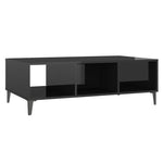 Coffee Table High Gloss Black 103.5x60x35 cm Engineered Wood 806029