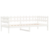 Day Bed without Mattress White 90x190 cm Single Solid Wood Pine 840383