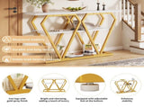 Console table - 120 x 29.5 x 80 cm - Dining & kitchen table, balcony table - Wooden table N639P383124W