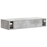 Wall-Mounted Side Table Concrete Grey 87.5 x 34.5 x 17 cm 898498