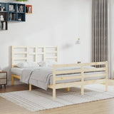 Bed Frame without Mattress Solid Wood 140x200 cm 3105860
