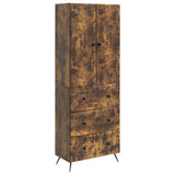 Cabinet Set 2 pcs Smoked Oak 66 x 34.5 x 90 cm Engineered Wood 3416885