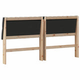 Upholstered Headboard Dark Grey 180 cm Solid Pine Wood 879325
